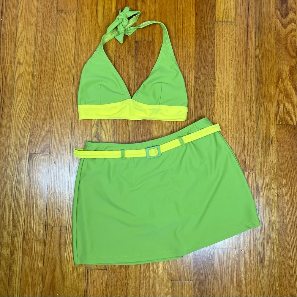 Spiegel Two Piece Skirt Green SwimSuit